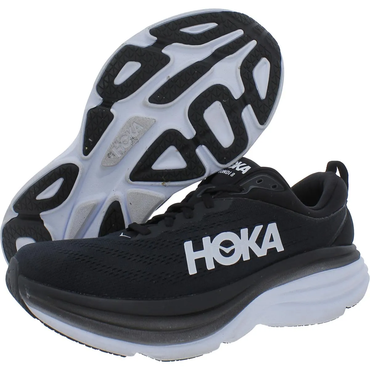 Hoka One One Womens Bondi 8 Fitness Workout Running Shoes