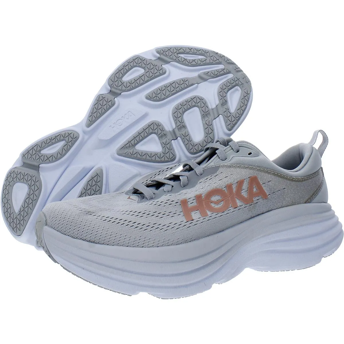 Hoka One One Womens Bondi 8 Fitness Workout Running Shoes