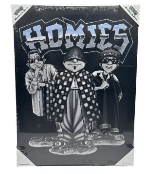 HOMIES - EIGHTBALL TRIO - Small Canvas Art - 12" X 16"