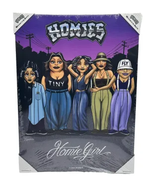 HOMIES - HOMIEGIRL AFTER DARK - Small Canvas Art - 12" X 16"