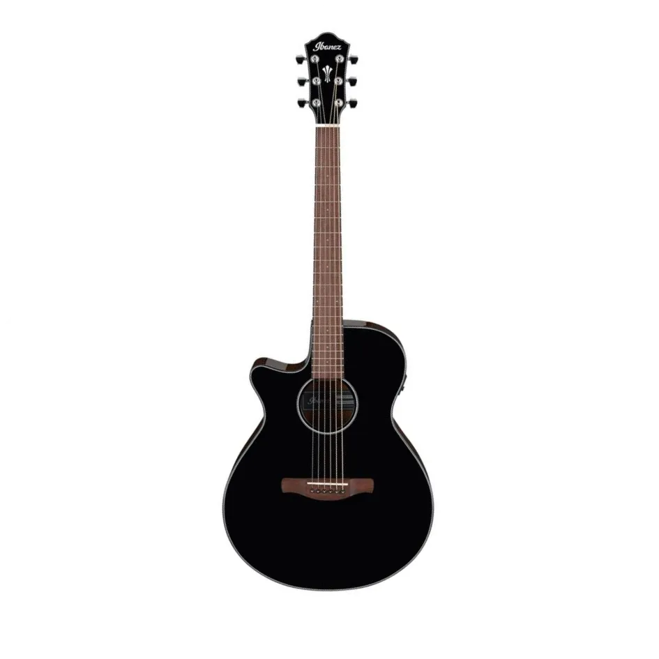 Ibanez AEG50LBKH Left-Handed Acoustic Guitar (Black High Gloss)