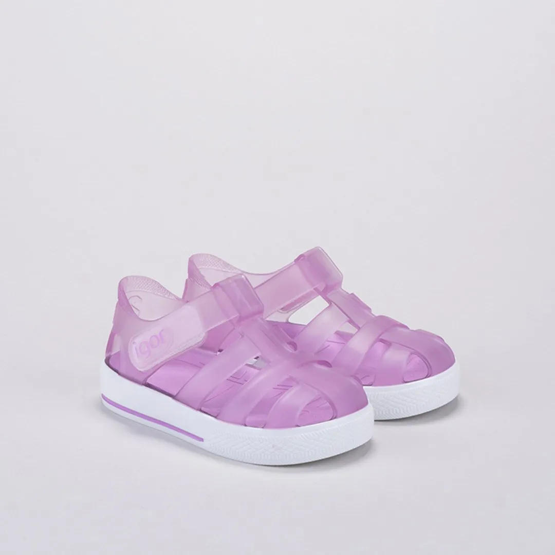 Igor: Star Jelly Kids Sandals - Lila