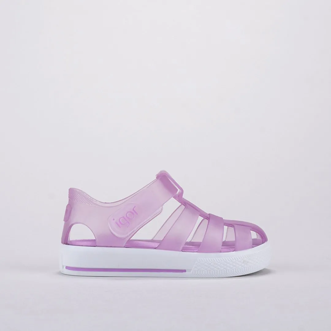 Igor: Star Jelly Kids Sandals - Lila