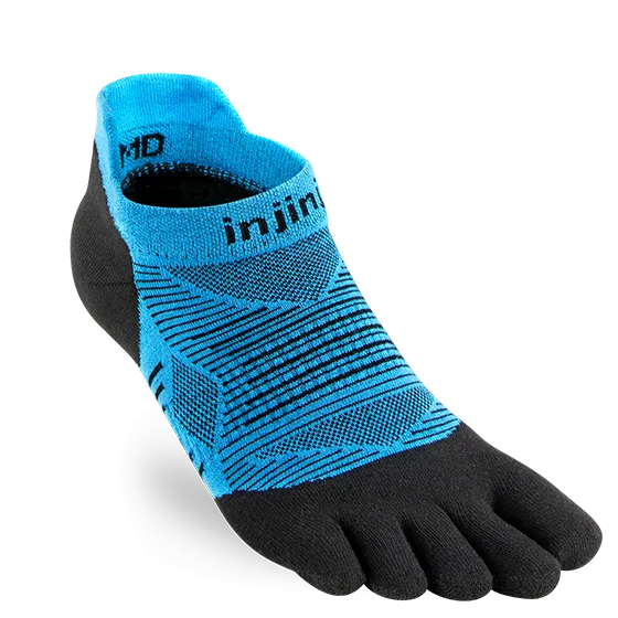 Injini Men's Run Lightweight No-Show Sock in Malibu