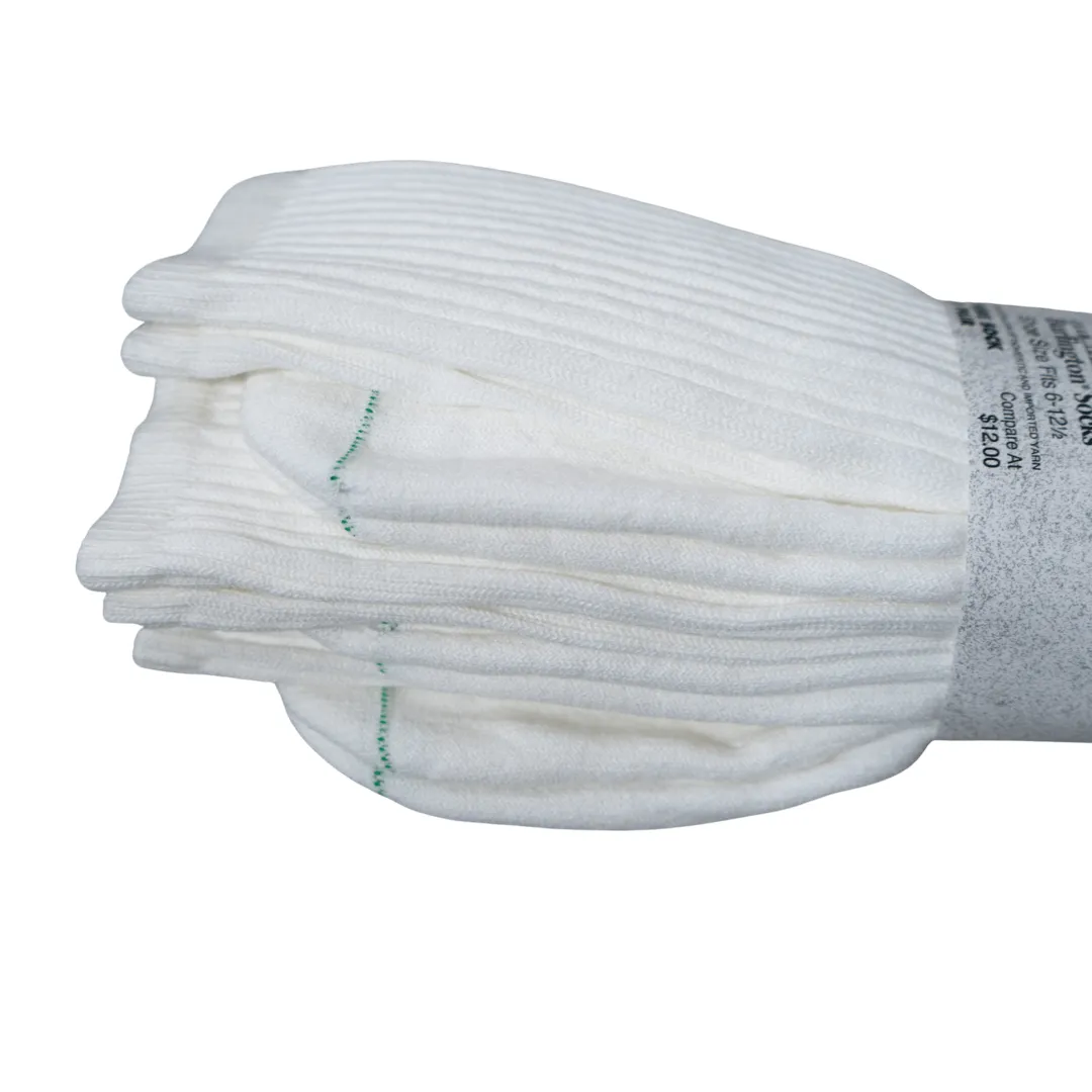 INTERWOVEN ATHLETIC COTTON TUBE SOCK - WHITE