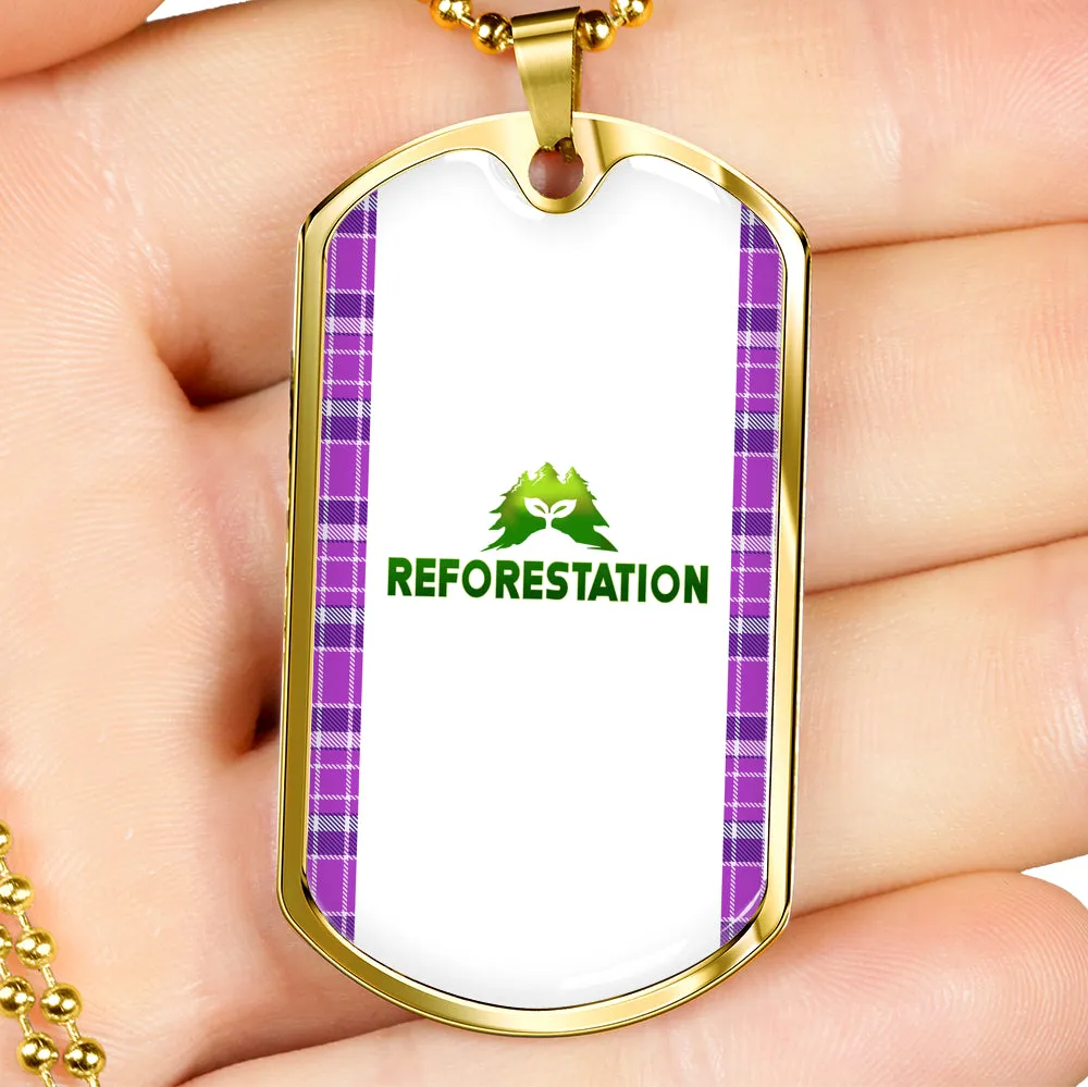 Julia REFORESTATION Dog Tag V1 (Engraving Available)