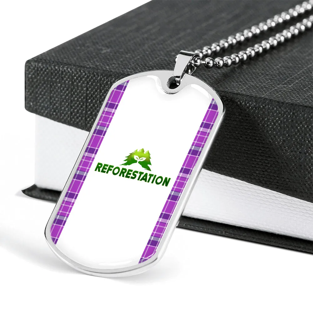 Julia REFORESTATION Dog Tag V1 (Engraving Available)