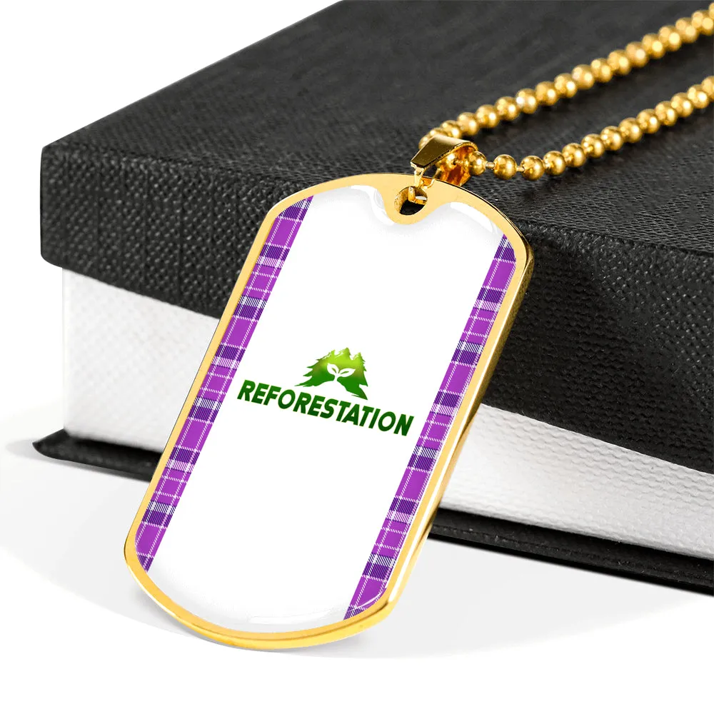 Julia REFORESTATION Dog Tag V1 (Engraving Available)