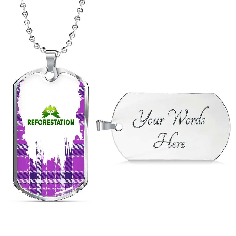 Julia REFORESTATION Dog Tag V2 (Engraving Available)