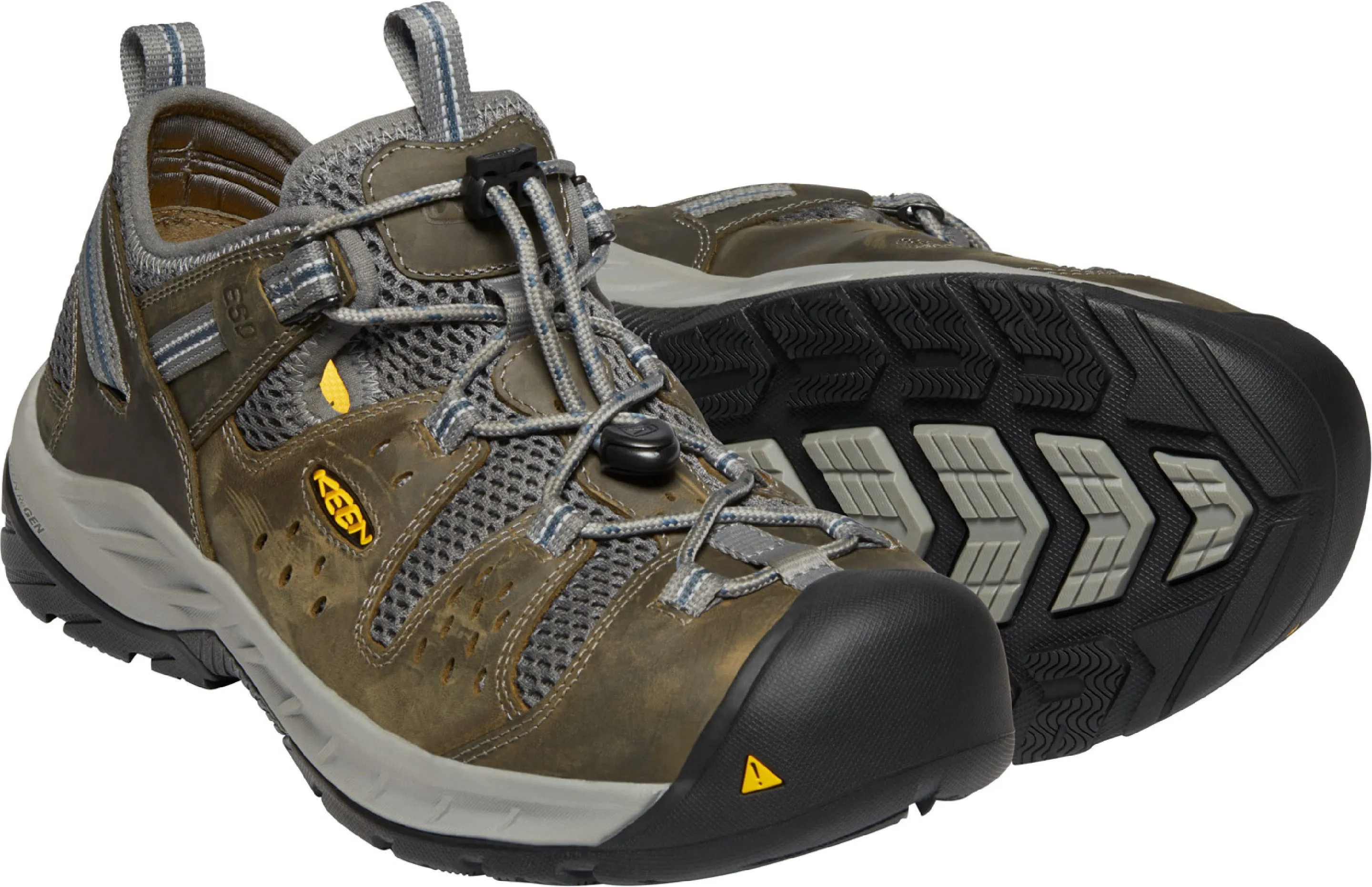 'Keen Utility' Men's Atlanta Cool EH ESD Steel Toe - Gargoyle / Midnight Navy