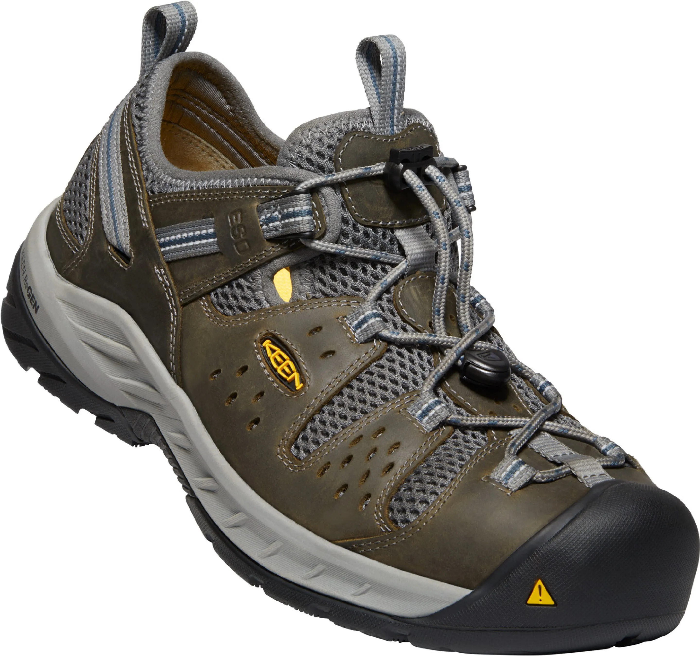 'Keen Utility' Men's Atlanta Cool EH ESD Steel Toe - Gargoyle / Midnight Navy