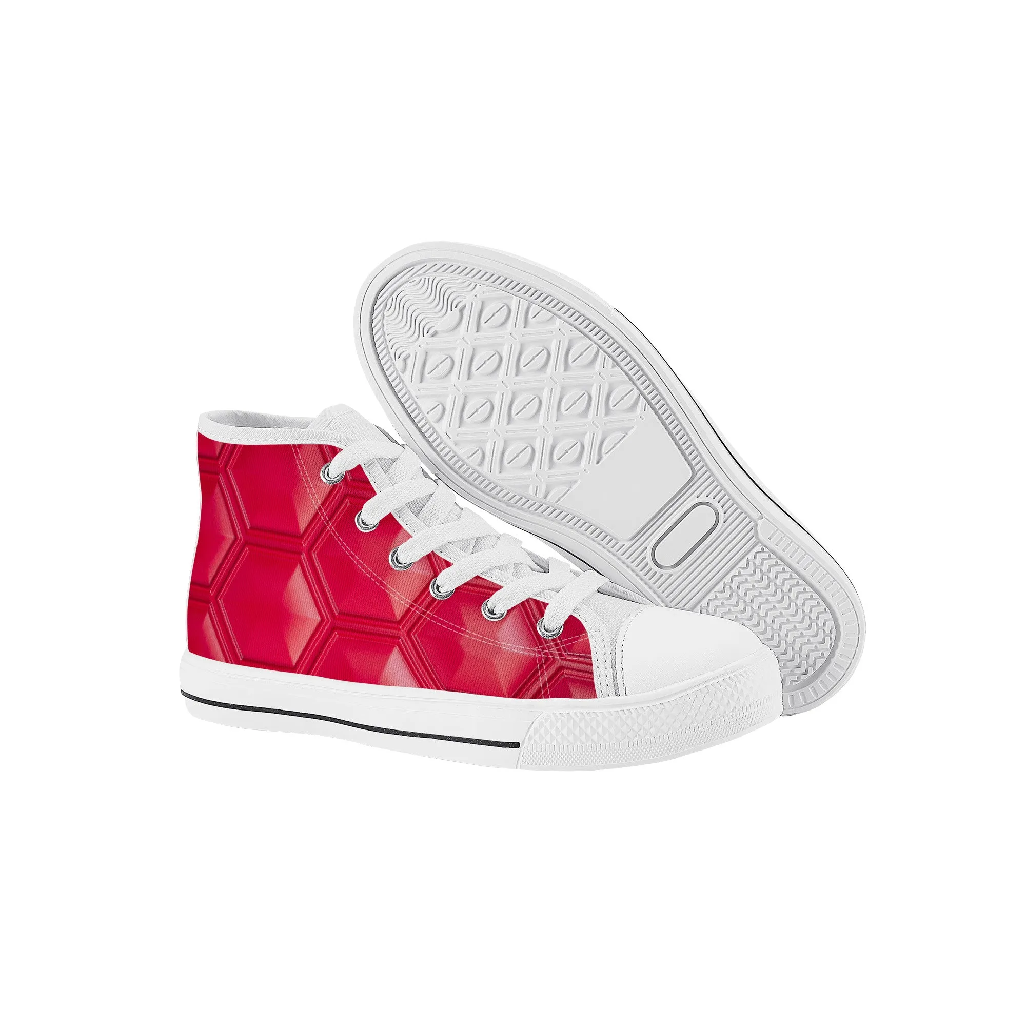 Kids High Top Sneakers - Pink