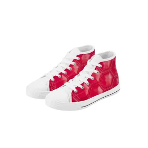 Kids High Top Sneakers - Pink