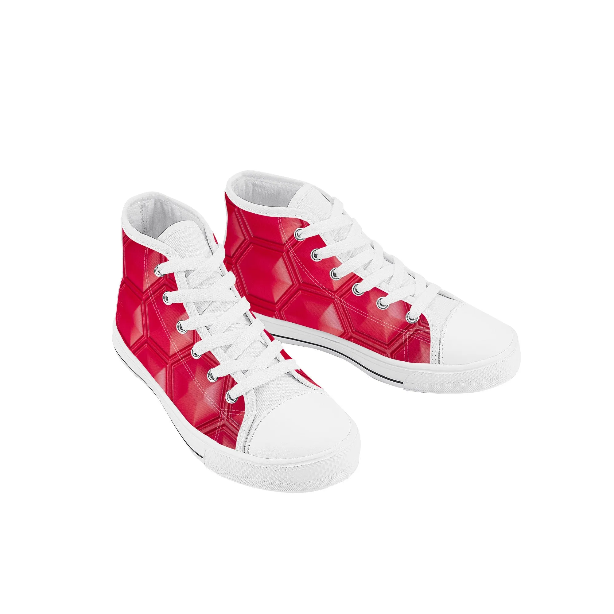 Kids High Top Sneakers - Pink