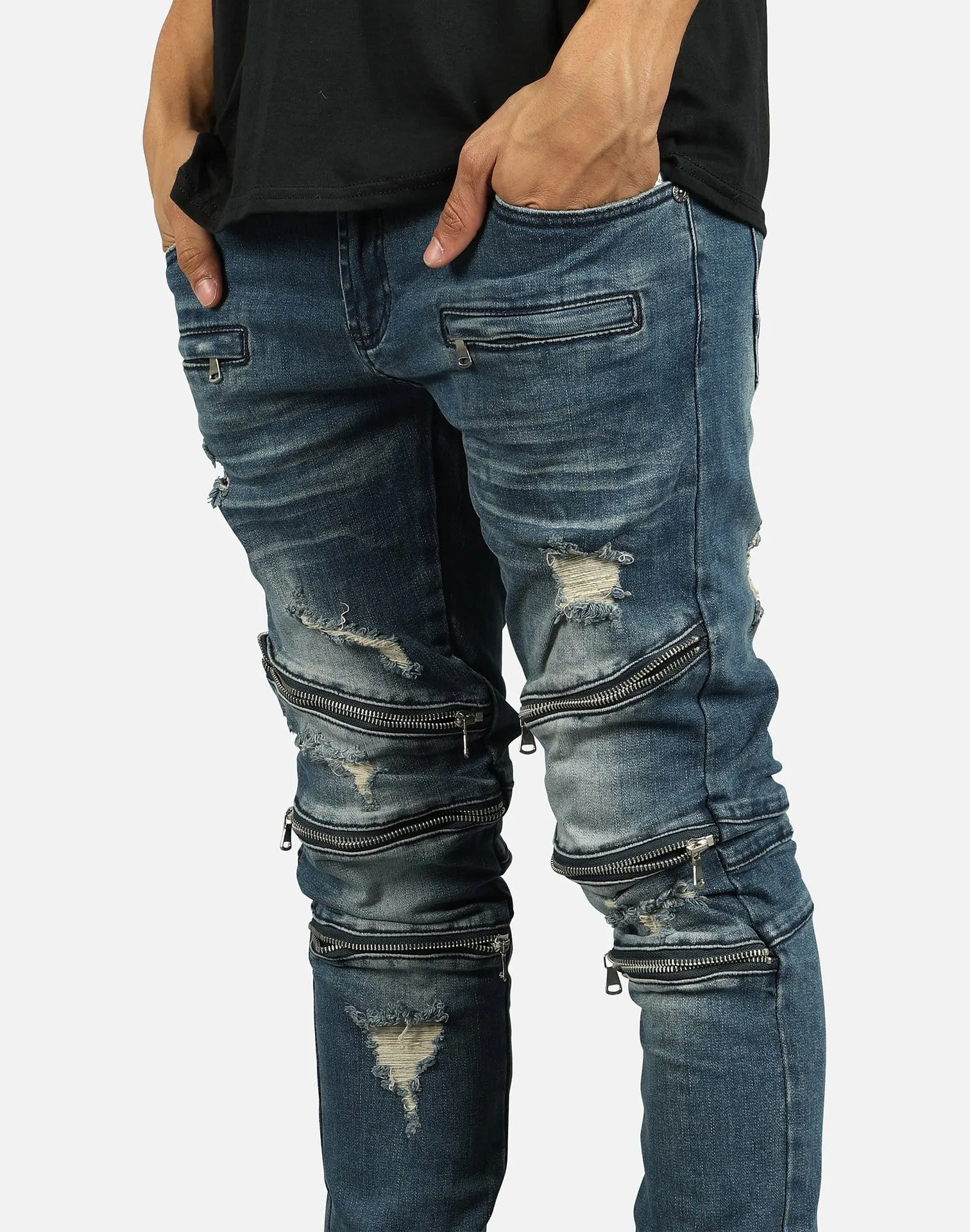 Kilogram KNEE ZIPPER JEANS