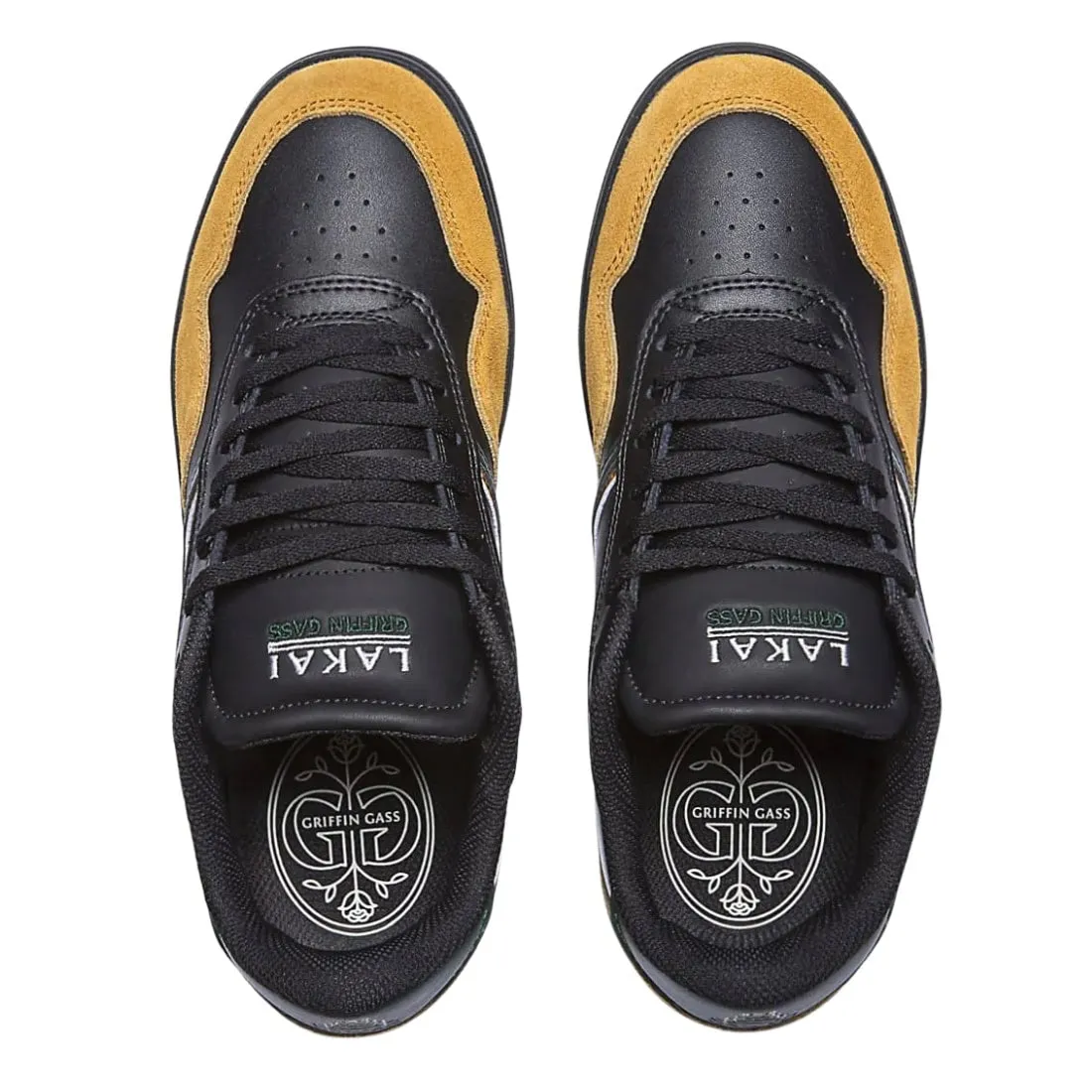 Lakai Terrace Skate Shoes - Black/Walnut Suede