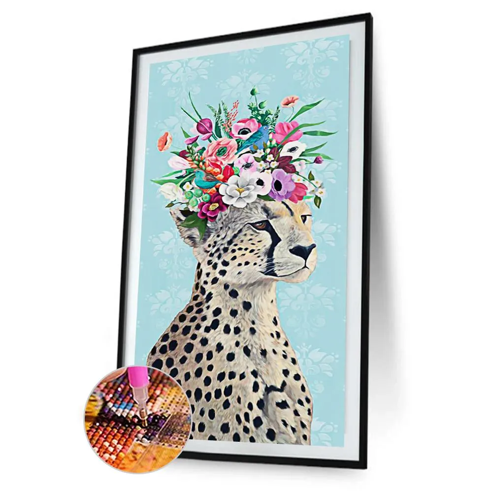 Leopard - Special Shaped Diamond - 45x85CM