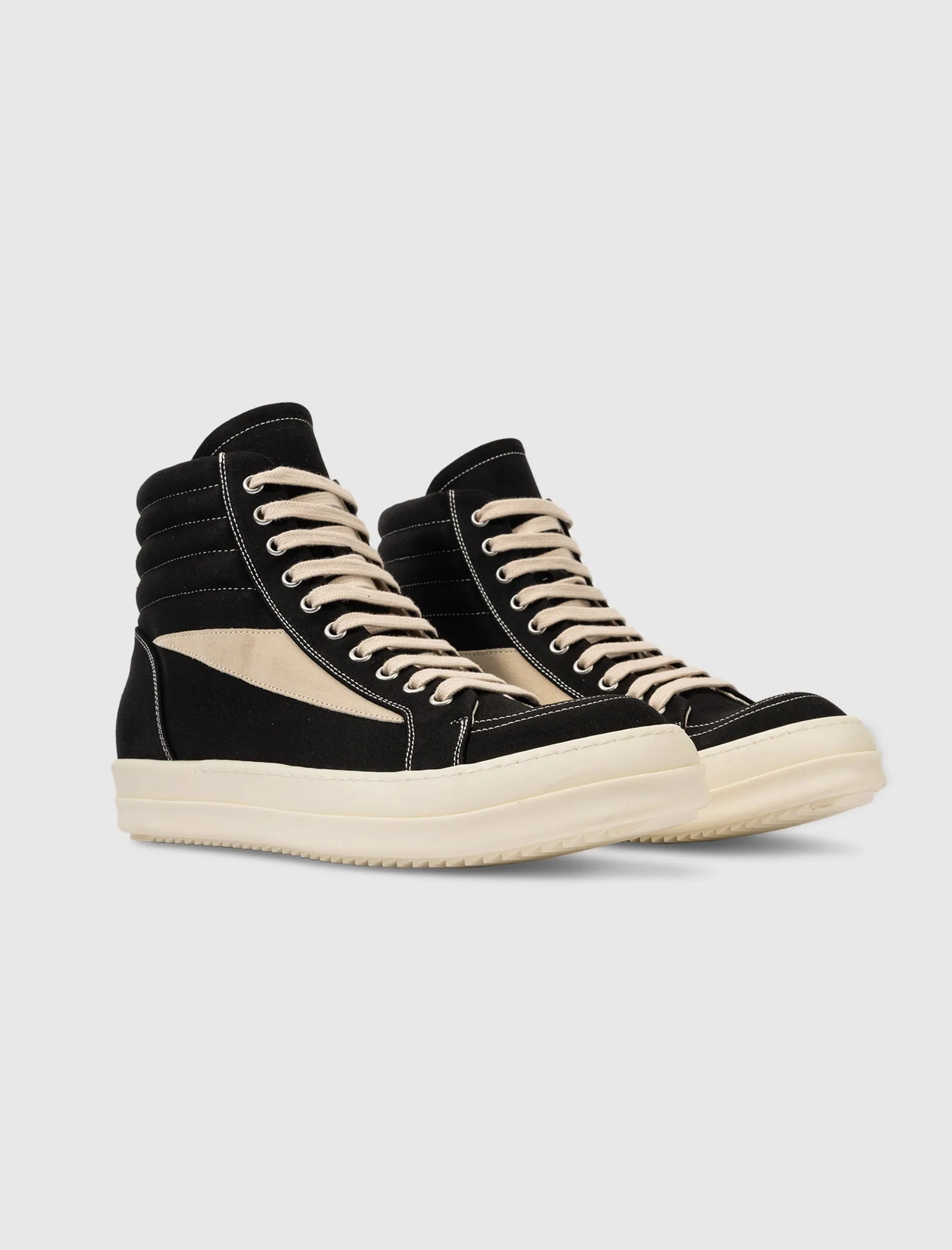 LIDO DRKSHDW VINTAGE HIGH SNEAKERS "BLACK/MILK"