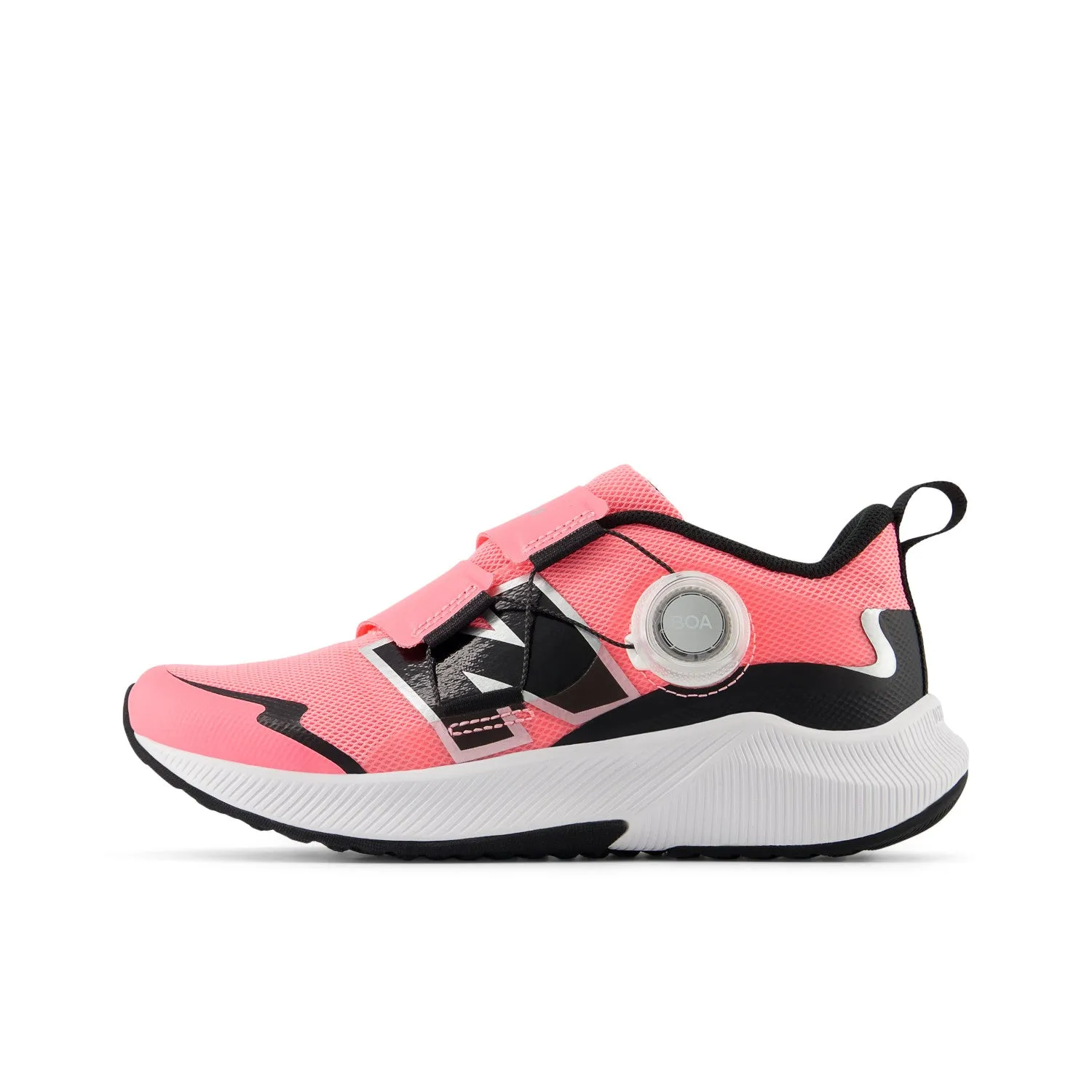 Little Kid's New Balance DynaSoft Reveal v4 BOA Color: Ultra Pink with Black