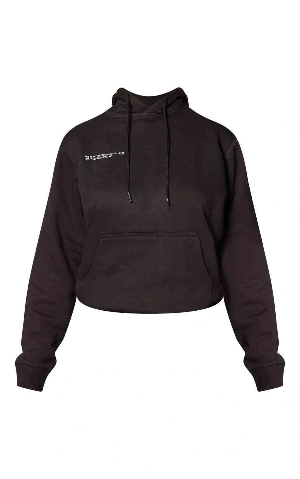 LOGO BLACK EST 2012 OVERSIZED FIT HOODIE