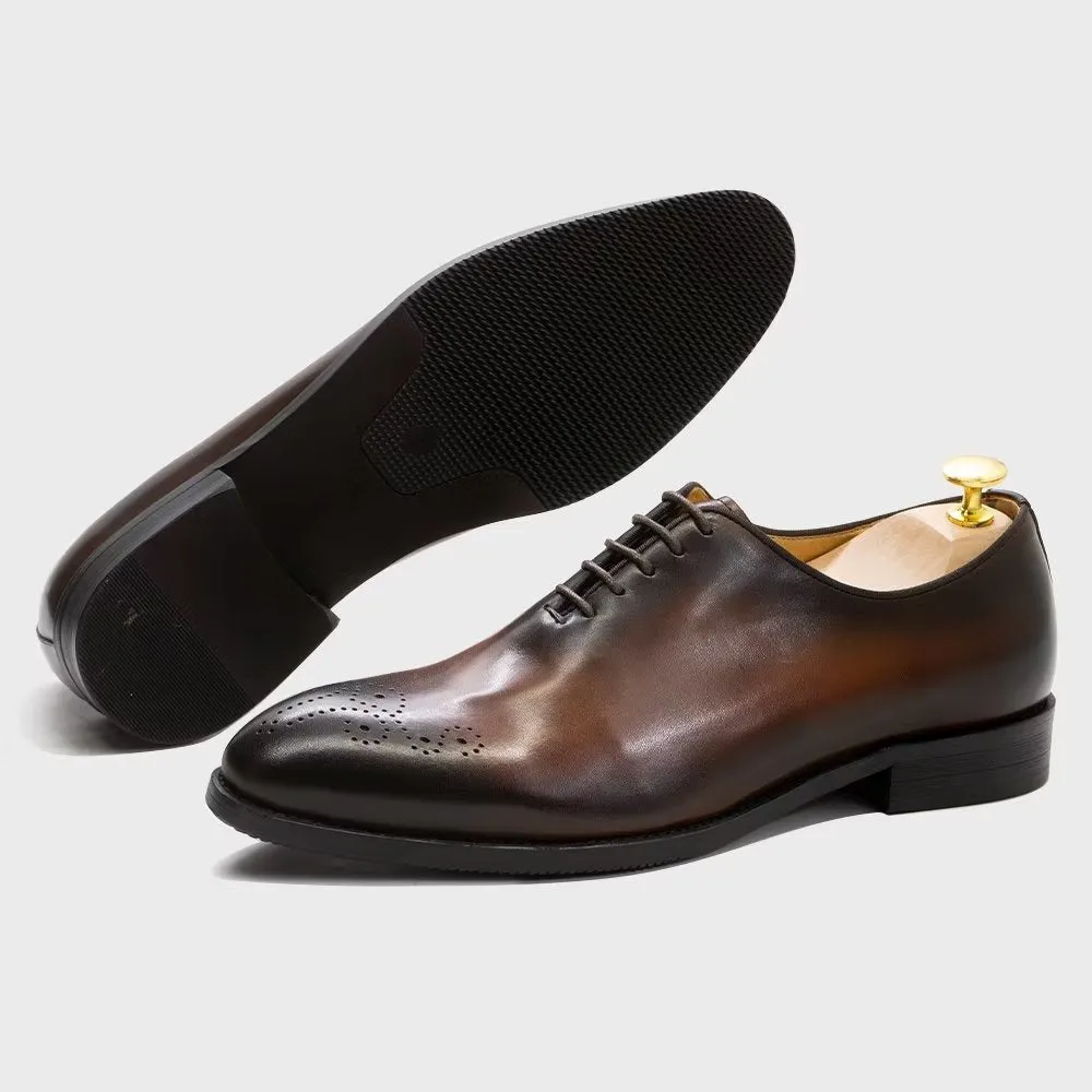 LuxeLace Exquisite Leather Formal Shoes