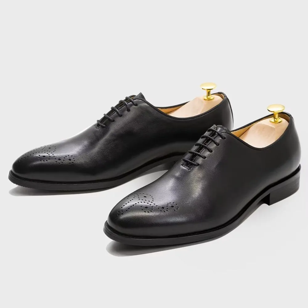 LuxeLace Exquisite Leather Formal Shoes