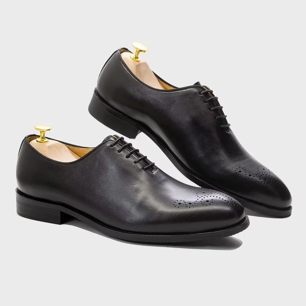 LuxeLace Exquisite Leather Formal Shoes