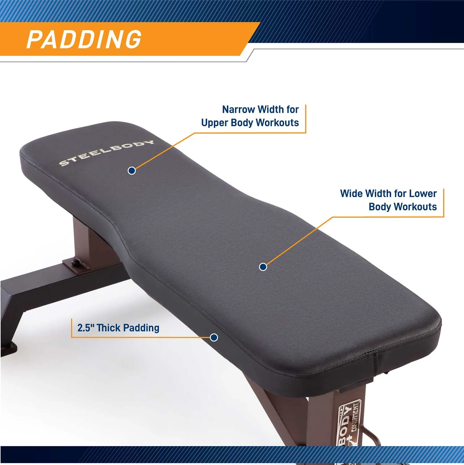 Marcy Steel Body Flat Bench | STB-10101