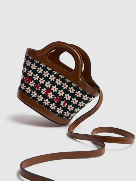 Marni   Micro Tropicalia printed canvas bag 