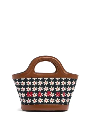 Marni   Micro Tropicalia printed canvas bag 