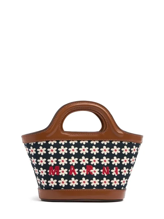 Marni   Micro Tropicalia printed canvas bag 