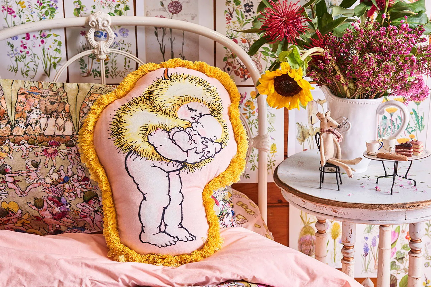 May Gibbs Wattle Mumma Cushion