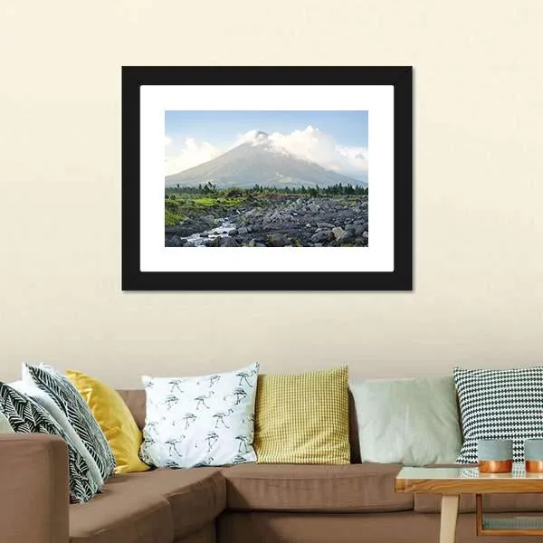 Mayon Volcano  Philippines Canvas Wall Art