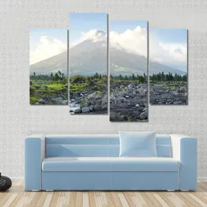 Mayon Volcano  Philippines Canvas Wall Art