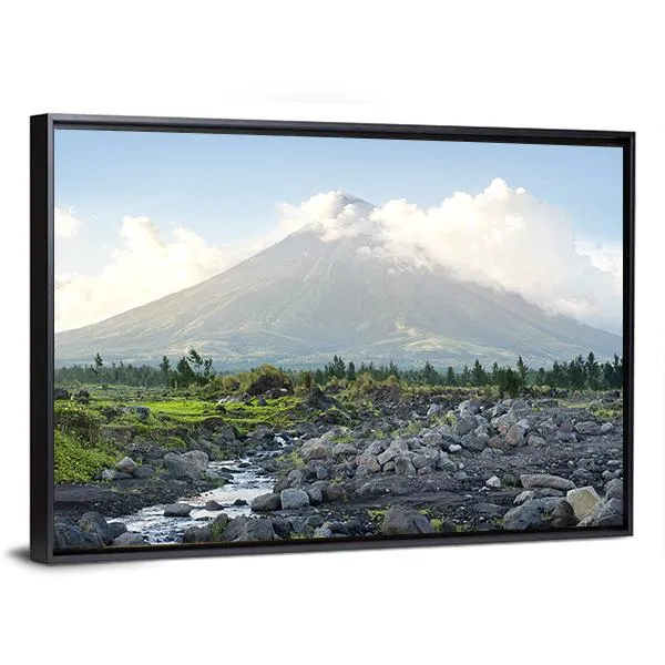 Mayon Volcano  Philippines Canvas Wall Art