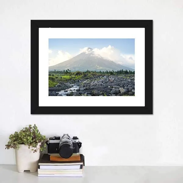 Mayon Volcano  Philippines Canvas Wall Art