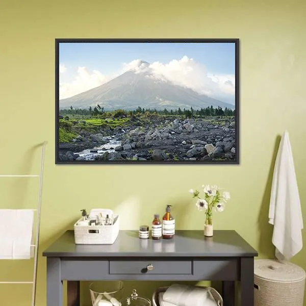 Mayon Volcano  Philippines Canvas Wall Art