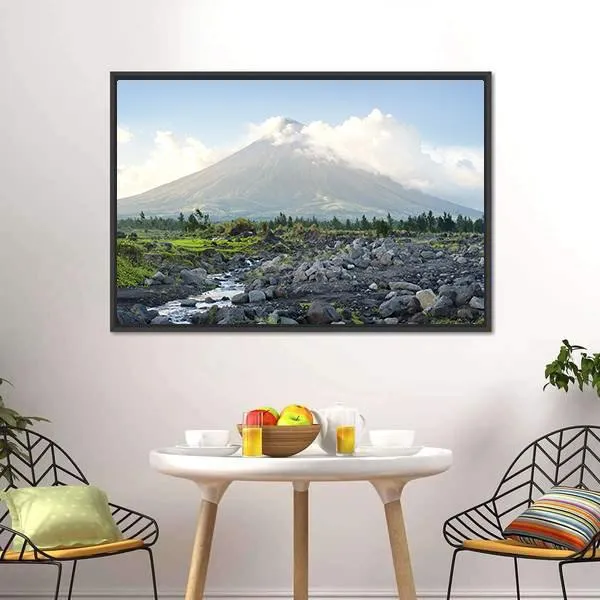 Mayon Volcano  Philippines Canvas Wall Art