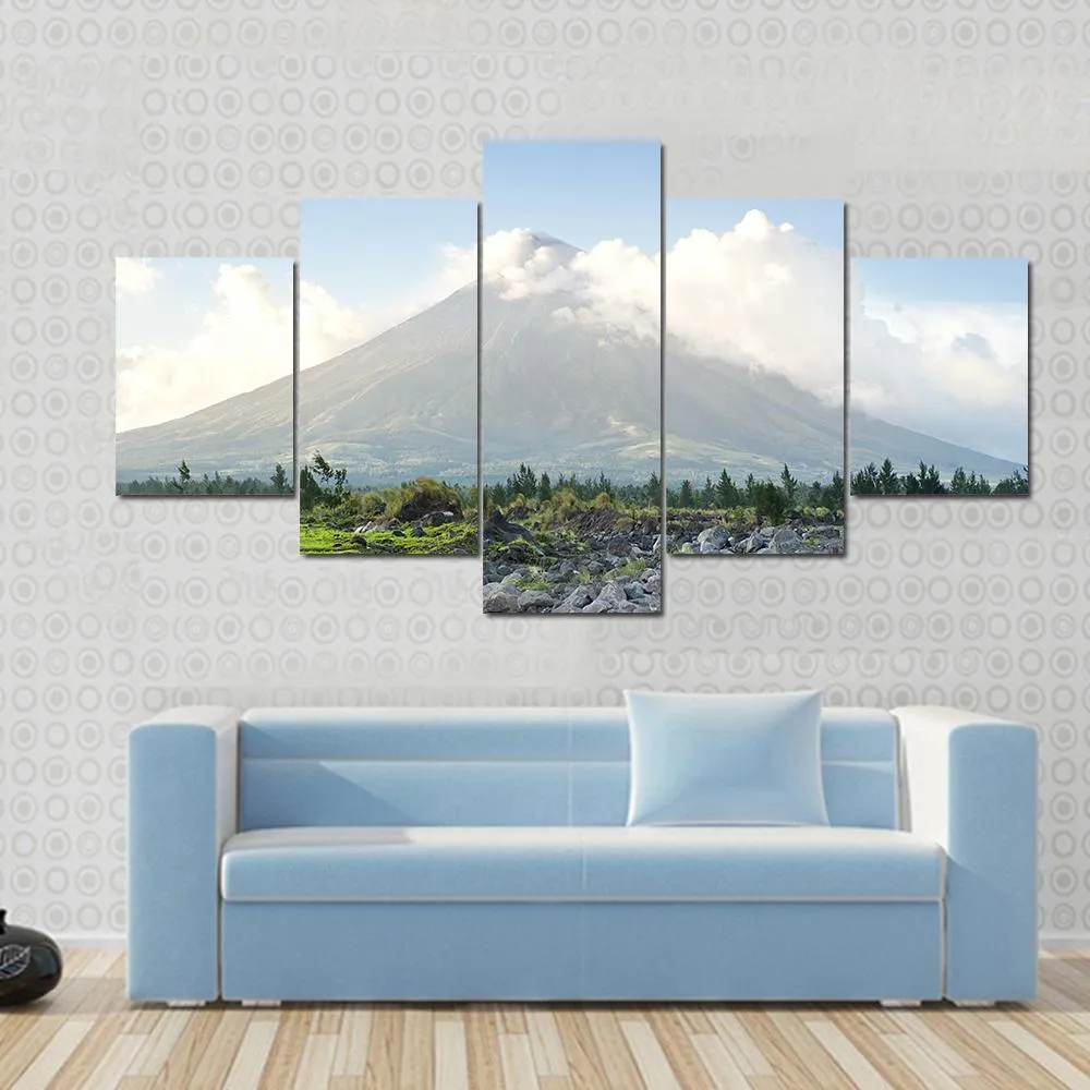 Mayon Volcano  Philippines Canvas Wall Art