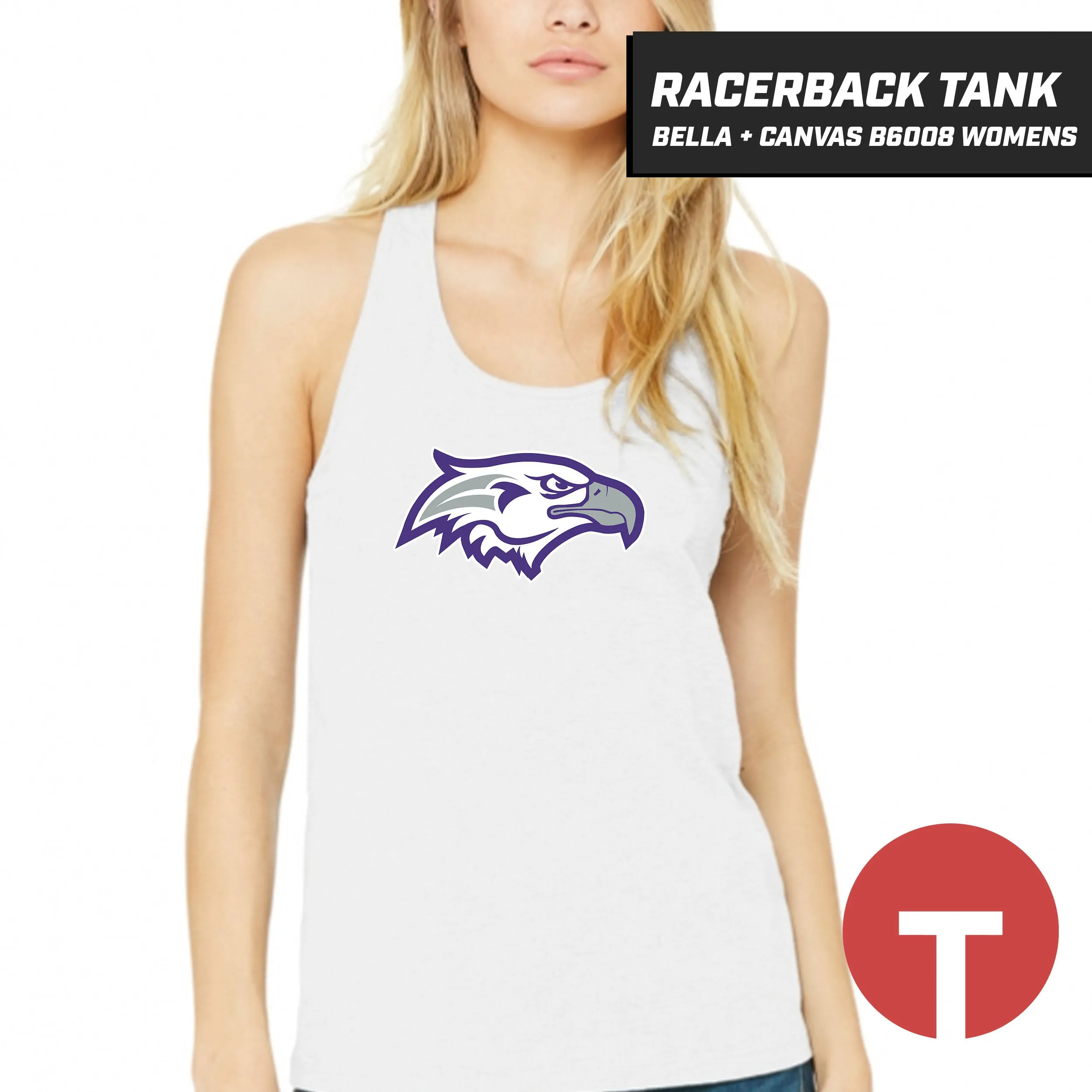 MC Eagles - Bella   Canvas B6008 Women's Jersey Racerback Tank