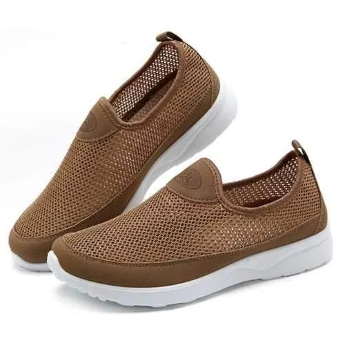 Men Breathable Hollow Out Soft Sole Flats