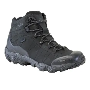 Men's Oboz Bridger Mid Waterproof Color: Black Sea