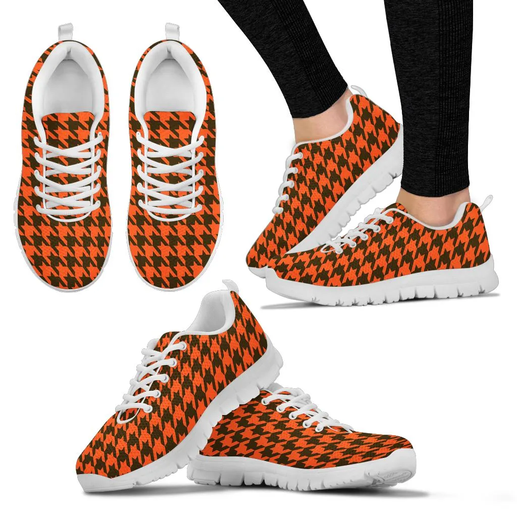 Mesh Sneaker_Brown on Orange_C_HT Pattern