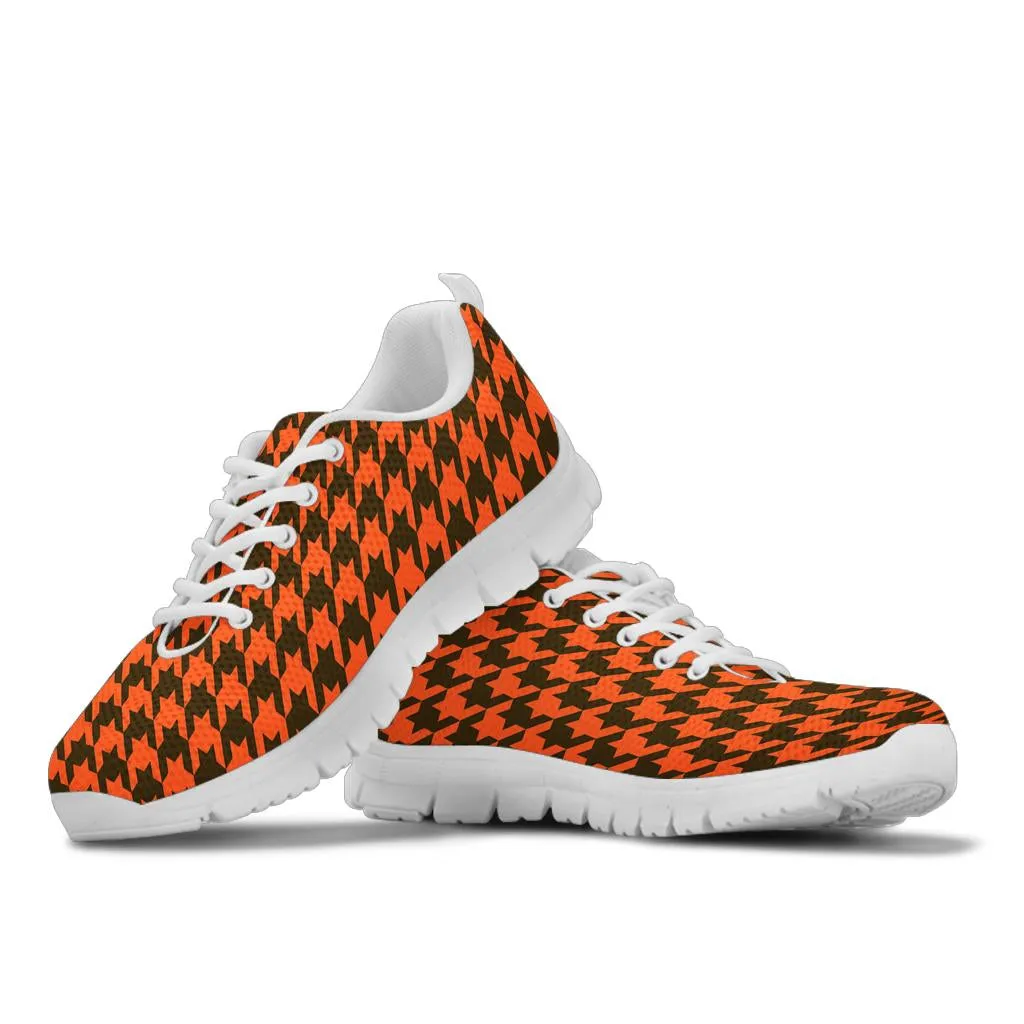 Mesh Sneaker_Brown on Orange_C_HT Pattern