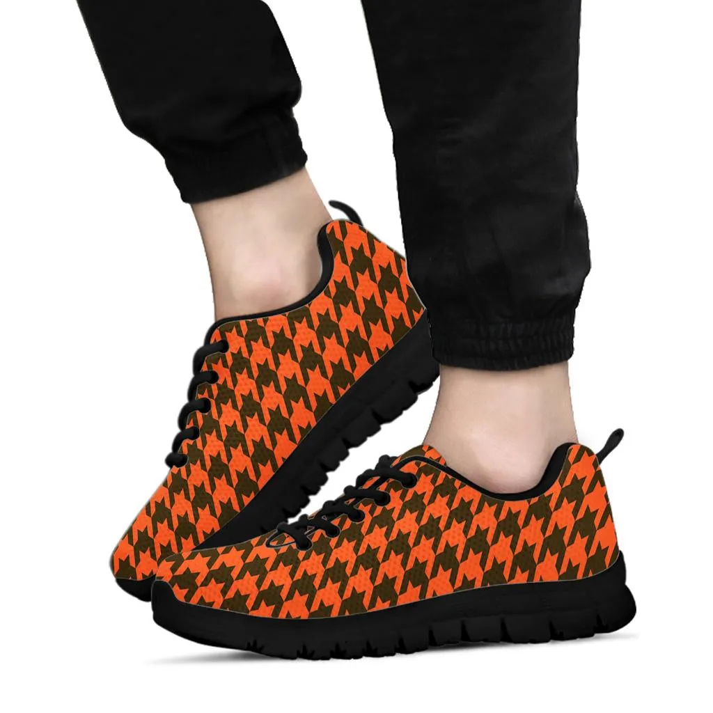 Mesh Sneaker_Brown on Orange_C_HT Pattern