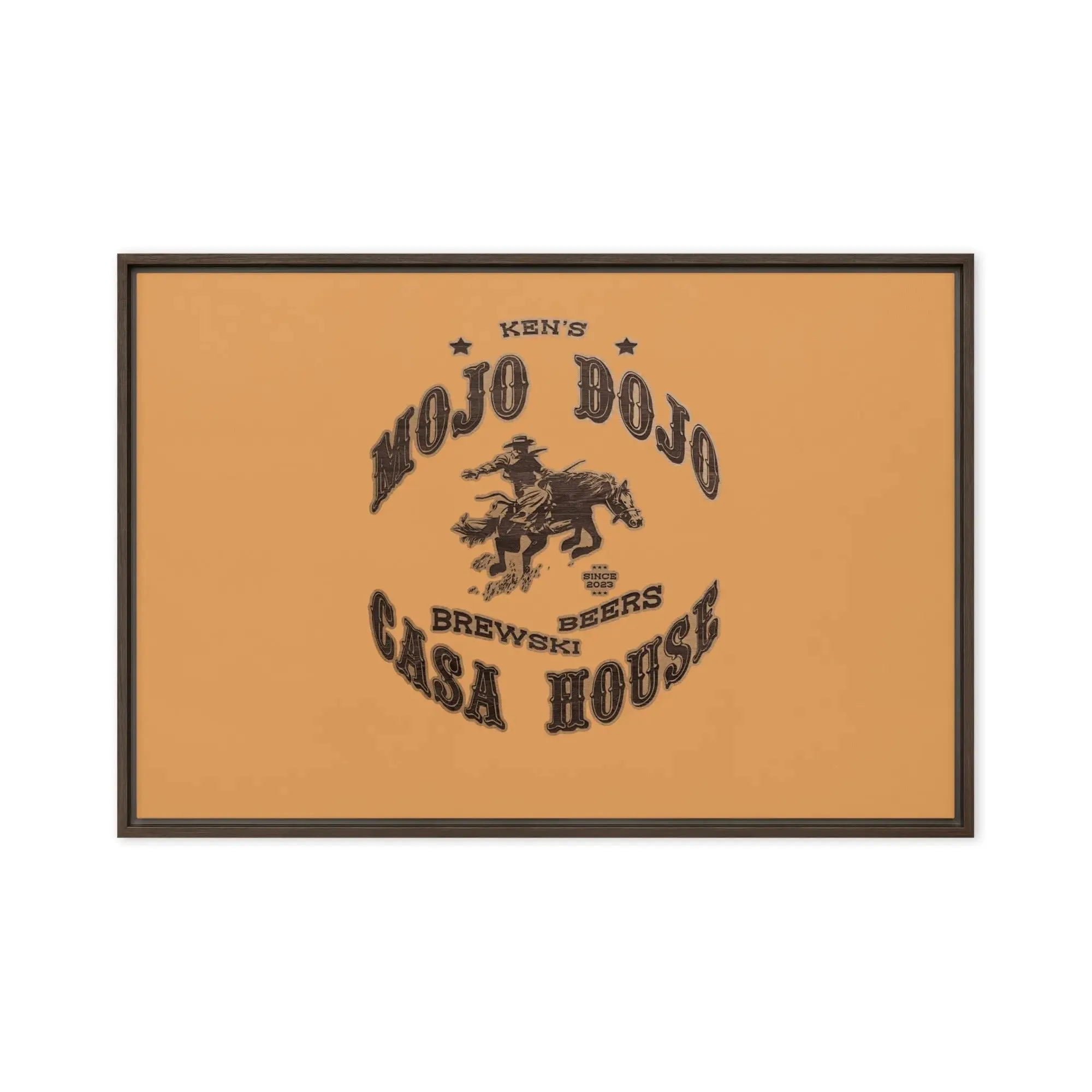 Mojo Dojo Casa House Framed canvas