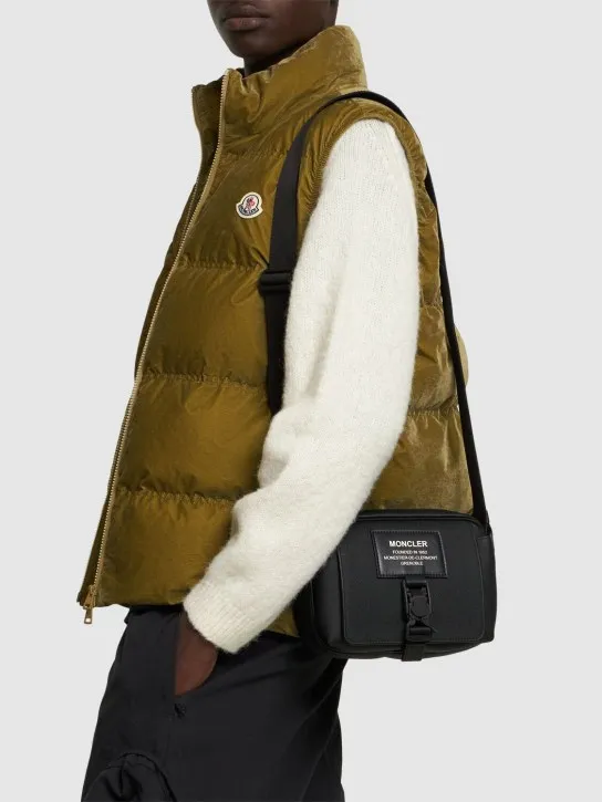 Moncler   Nakoa coated canvas crossbody bag 