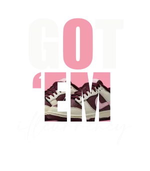 Nike Dunk Low Valentine's Day 2023 - Burgundy T-Shirt (Got Em)