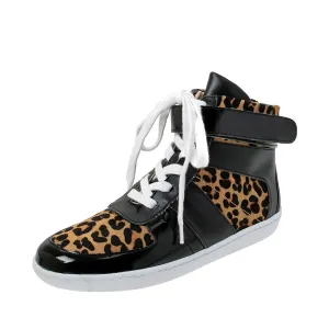 Nine West ROKSTAR Pony Hair Lace Up High Top Sneakers  (Women)