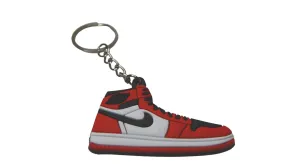 Novelty Sneaker Keyring Stocking Filler J1CRT Jordan 1 Chicago Red Toe